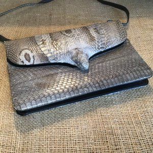 Genuine Cobra Snakeskin Purse / Shoulder Bag  With Head of Cobra